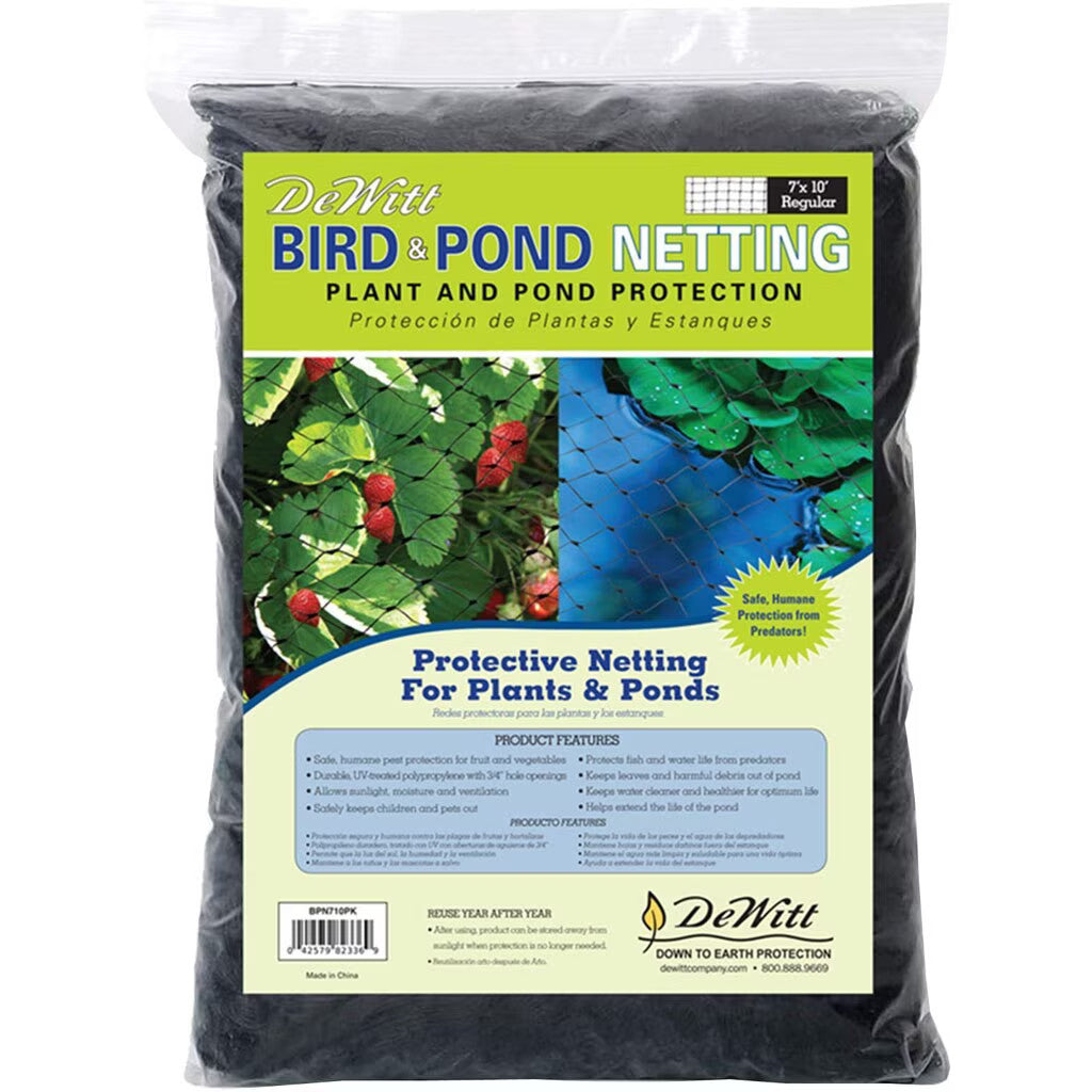 anti bird net for fish pond DeWitt Bird & Pond Netting 7' x 10' – KensFish.com