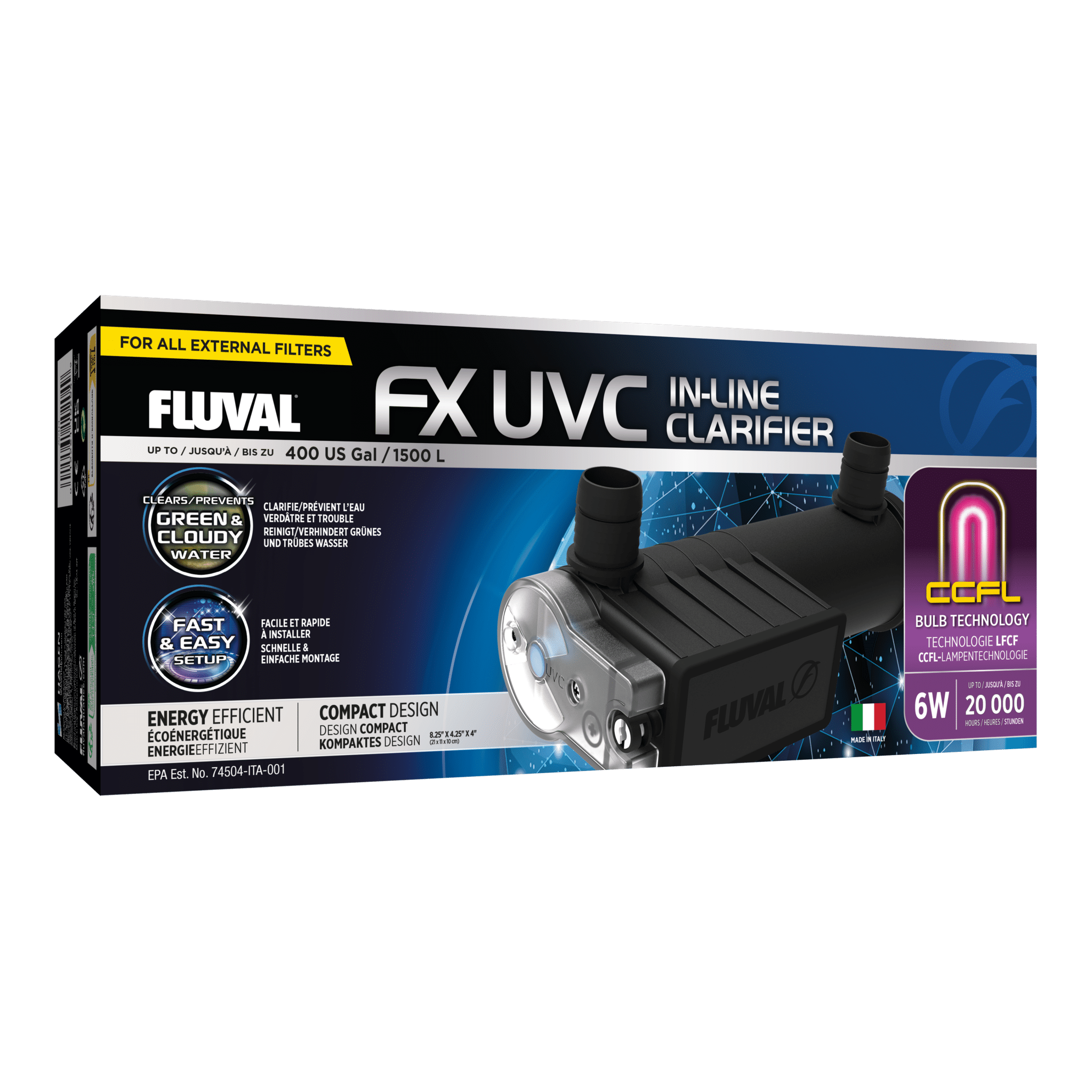 Fluval FX UVC In Line Clarifier KensFish