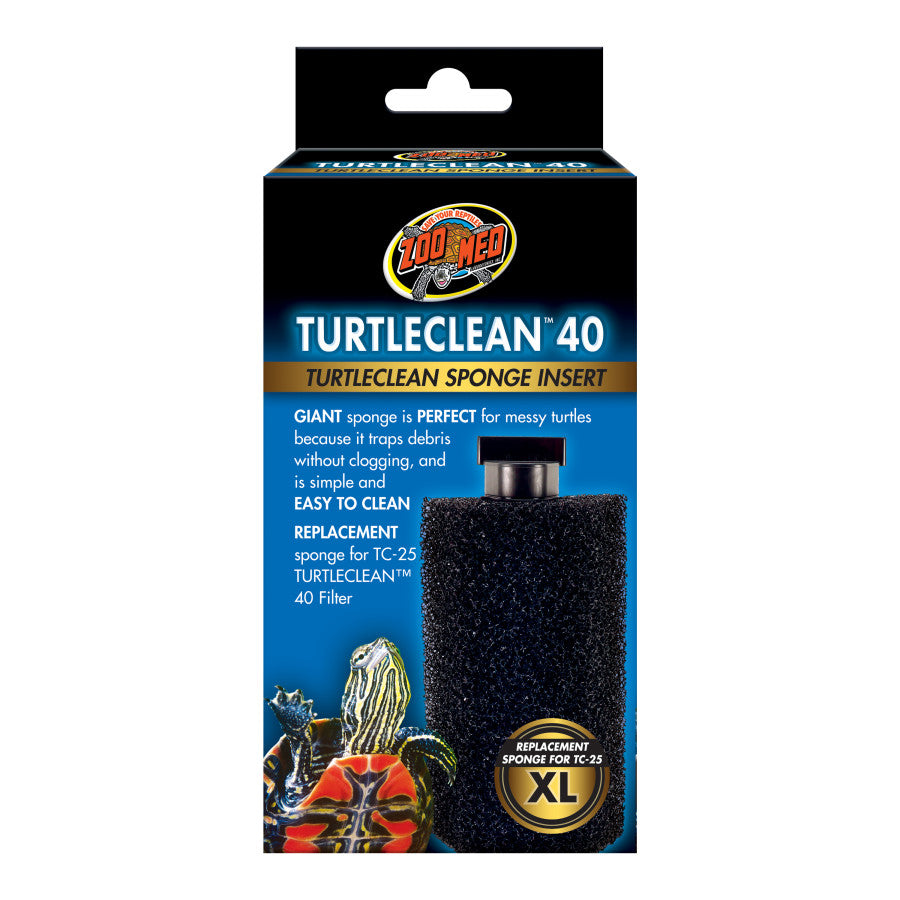 Zoo Med TurtleClean 40 Replacement Sponge Insert – KensFish.com