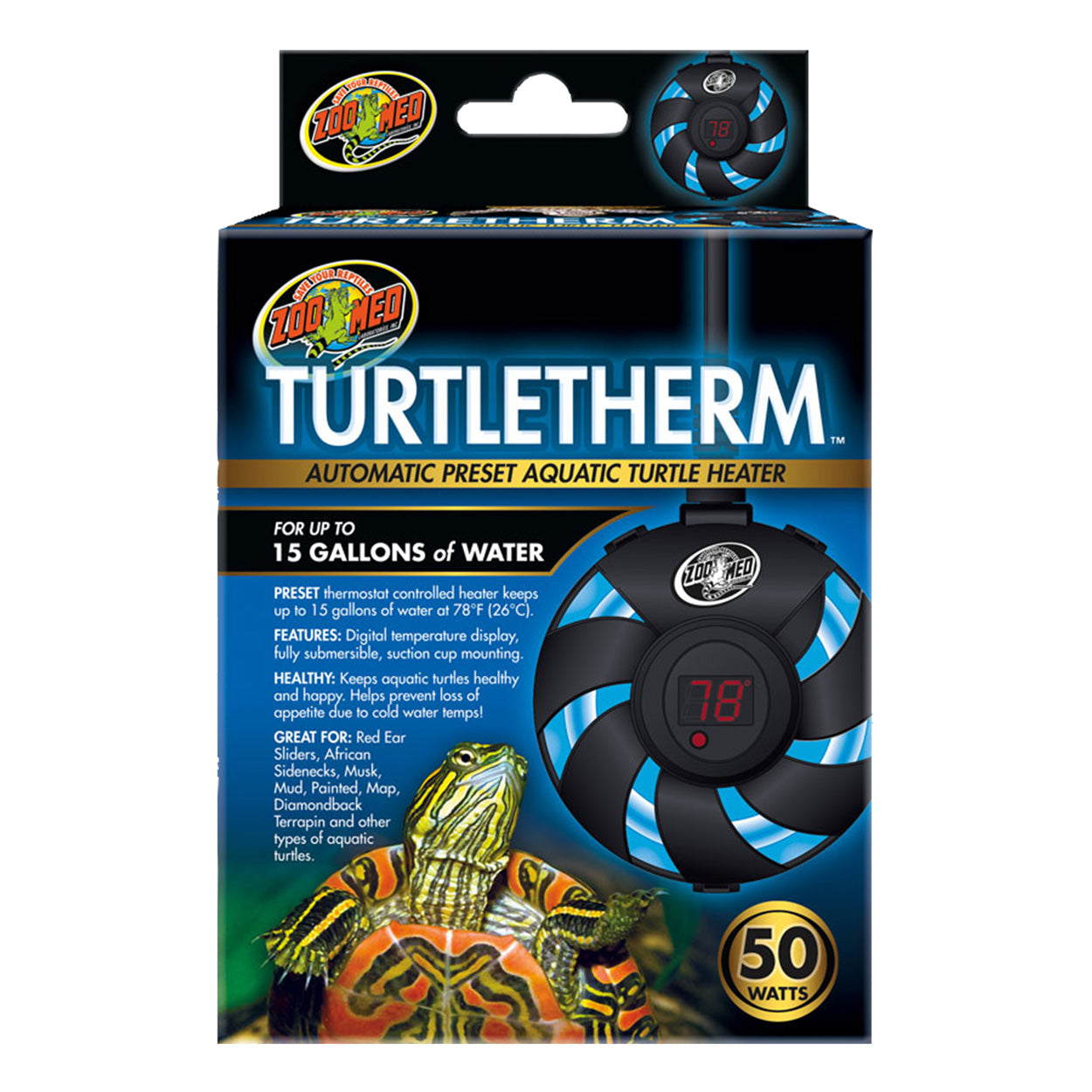 ヒートテックの湯 Zoo Med Turtletherm Aquatic Turtle Heater – KensFish.com