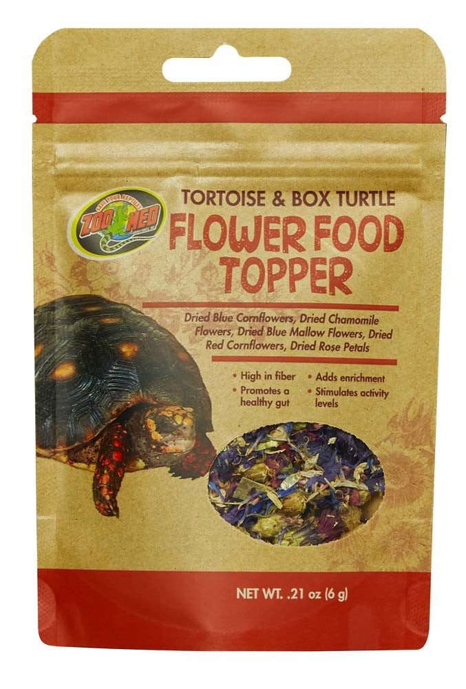Zoo Med Tortoise & Box Turtle Flower Food Topper – KensFish.com