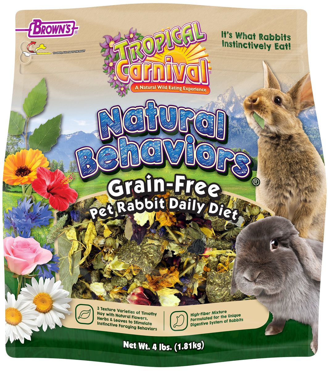 Brown's Pet Food  Tropical Carnival® Natural Pet Rabbit Fortified Daily  Diet