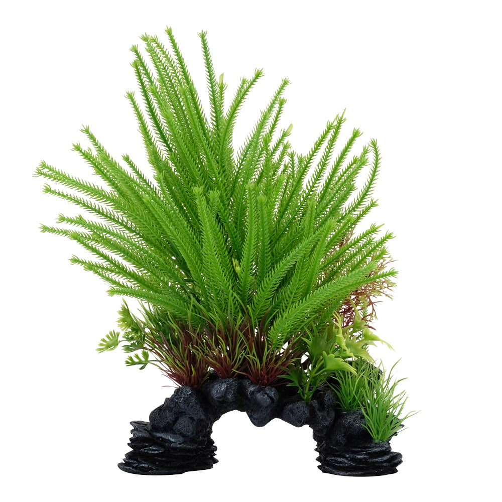 fluval plastic plants Fluval Aqualife Princess Pine Plant Mix 10 inch