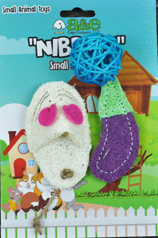 a-e-nibbles-loofah-small-animal-chew-assortment-eggplant-ball-mouse