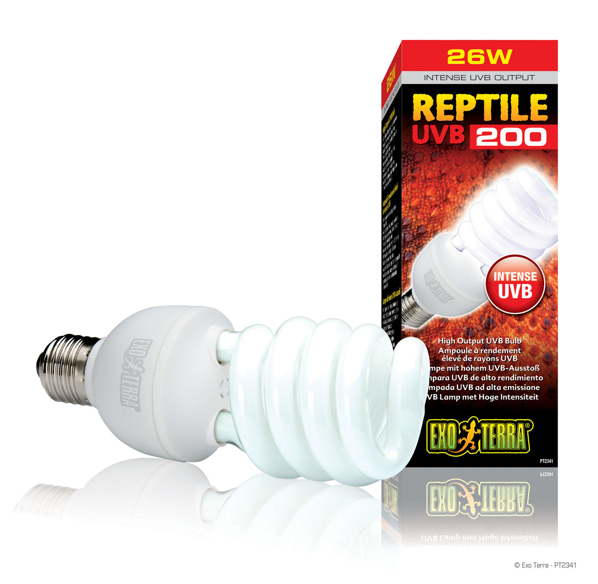 Exo Terra Reptile Intense UVB 200 High Output Bulb 26W High D3