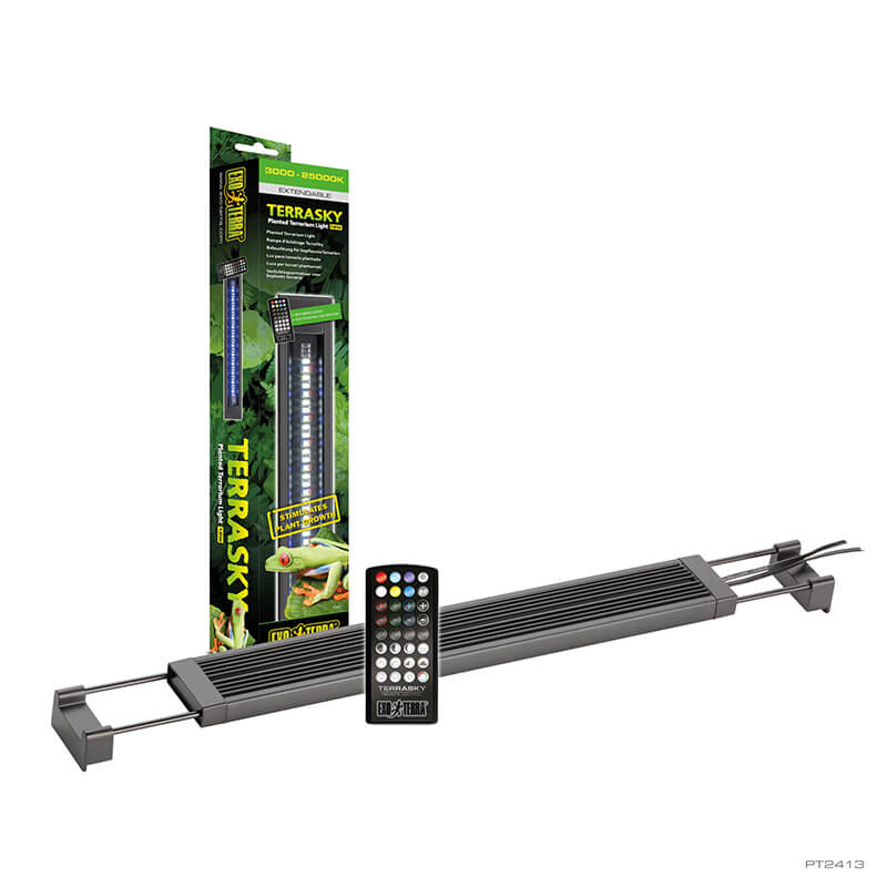Exoterraテラスカイ12W(TERRASKY)植物、テラリウムライトLED Exo Terra Terrasky Planted Terrarium Light 12 watt