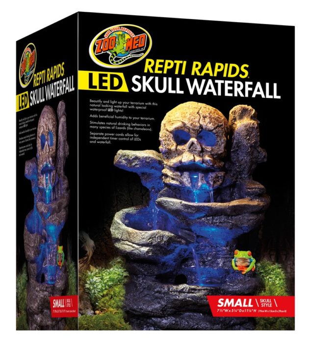 Zoo Med Repti Rapids Led Skull Waterfall Small – KensFish.com