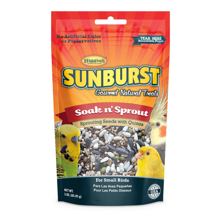 Higgins Sunburst Bird Treat Soak N Sprout 3 oz. – KensFish.com