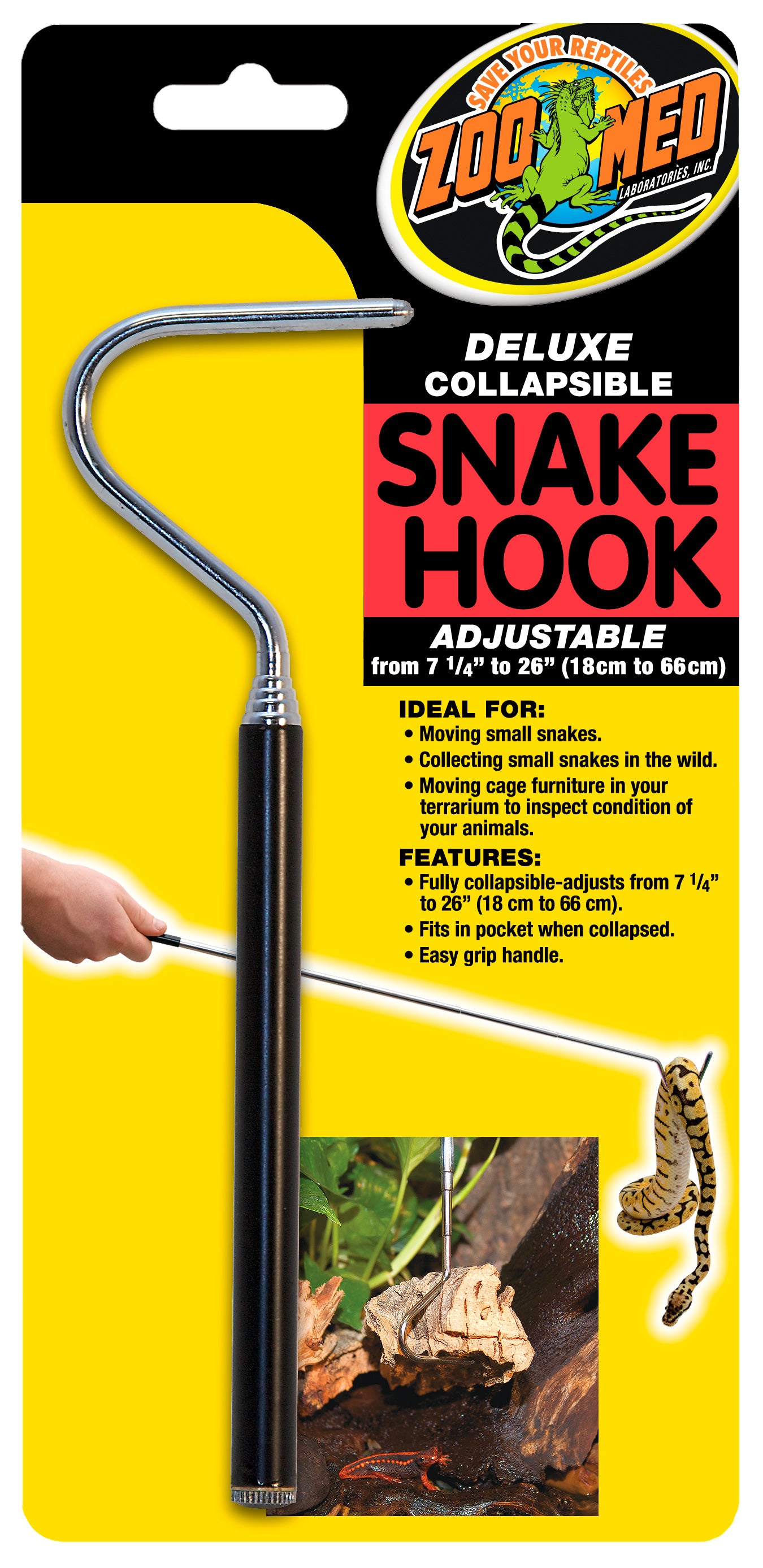 Zoo Med Deluxe Collapsible Snake Hook – KensFish.com