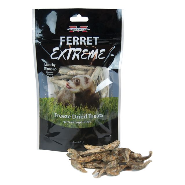 Marshall Ferret Extreme Freeze Dried Munchy Minnows Treat 3 oz. –