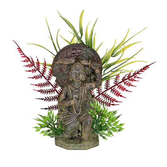 blue-ribbon-exotic-environments-buddha-warrior-statue-plants-small