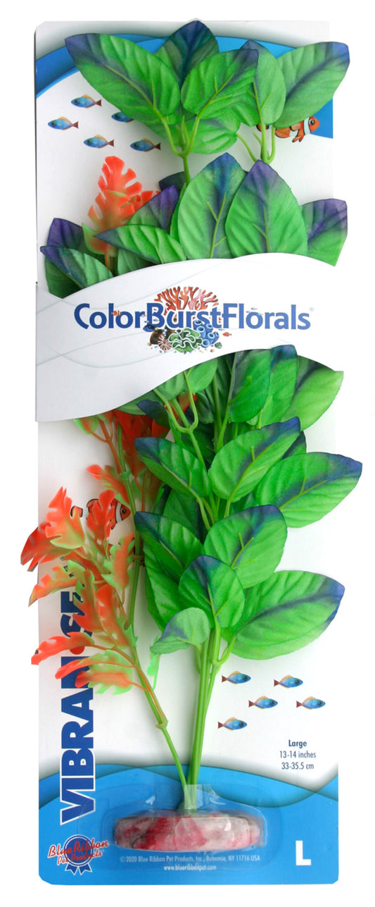 blue-ribbon-pet-colorburst-florals-melon-leaf-aquarium-plant-large
