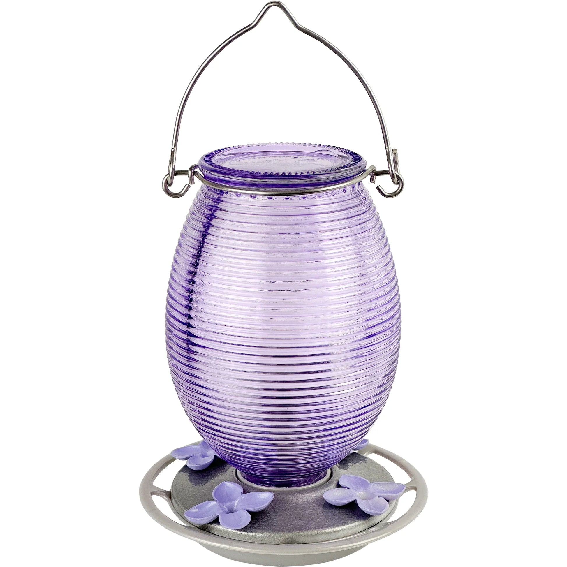 natures-way-lilac-dreams-antique-glass-gravity-hummingbird-feeder-29-oz