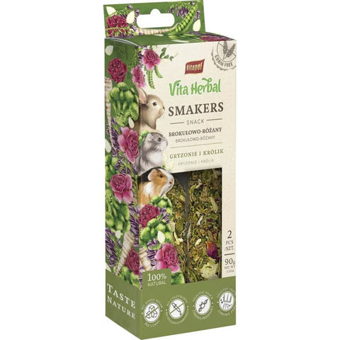 a-e-smackers-vita-herbal-broccoli-rose-small-animal-treat