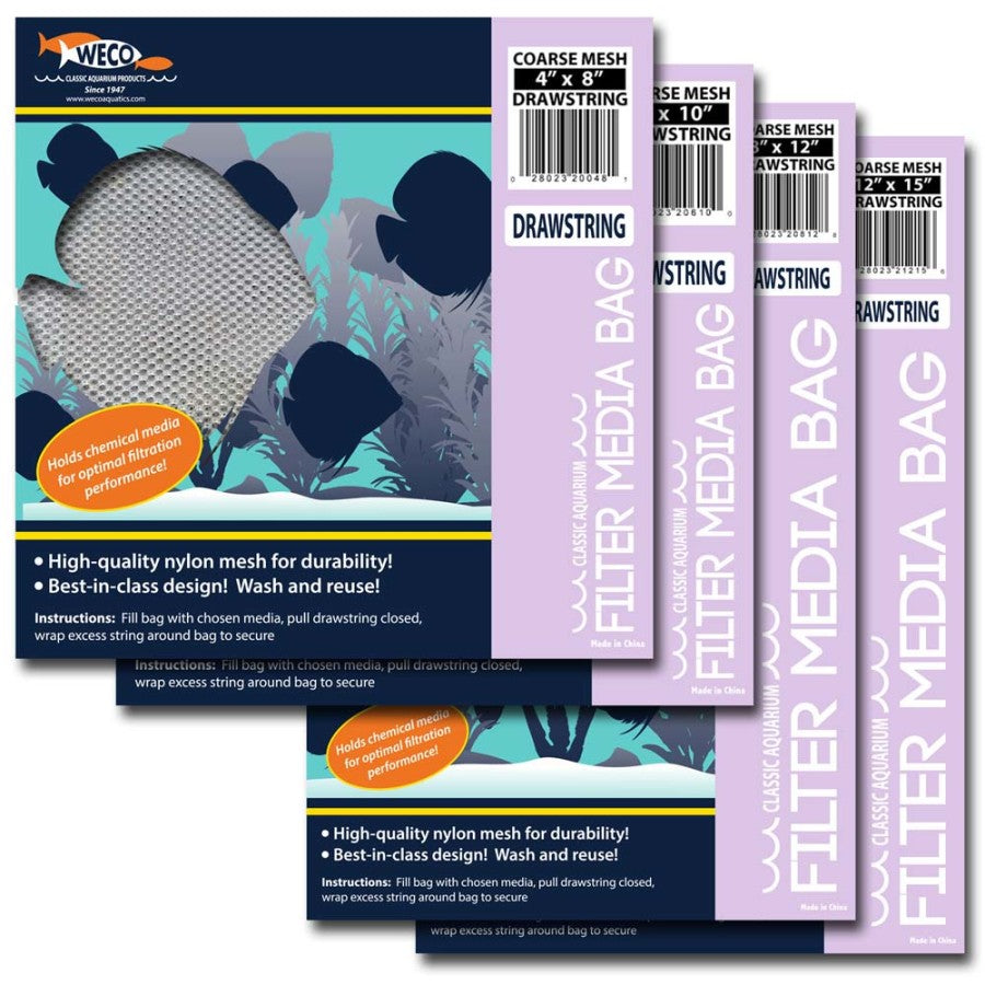Drawstring Net Filter Weco Coarse Mesh Drawstring Filter Media Bag – KensFish.com