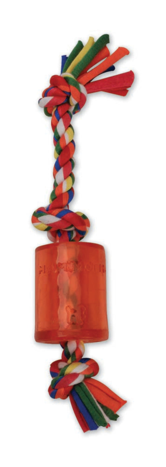 mammoth-cloth-rope-dog-toy-3-knot-tug-tpr-squeaker-10-inch