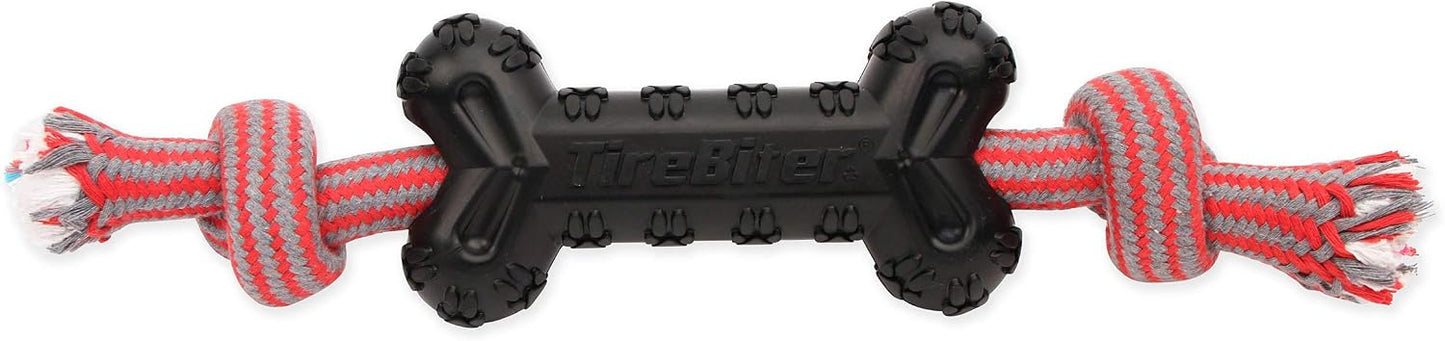 mammoth-tirebiter-advanved-color-bone-rope-large-7.25-inch-dog-toy