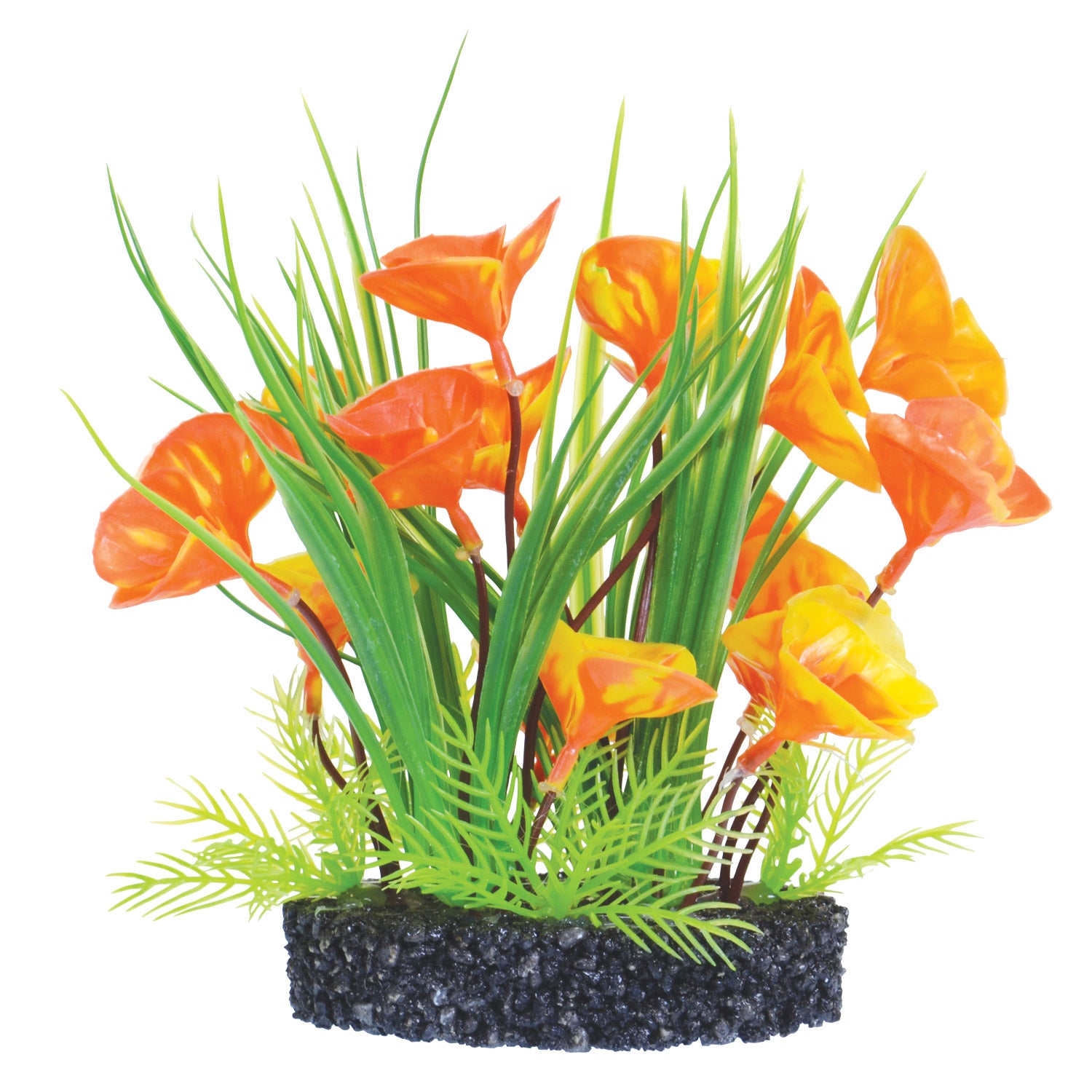 underwater-treasures-lunar-lily-bush-plastic-plant-10-inch