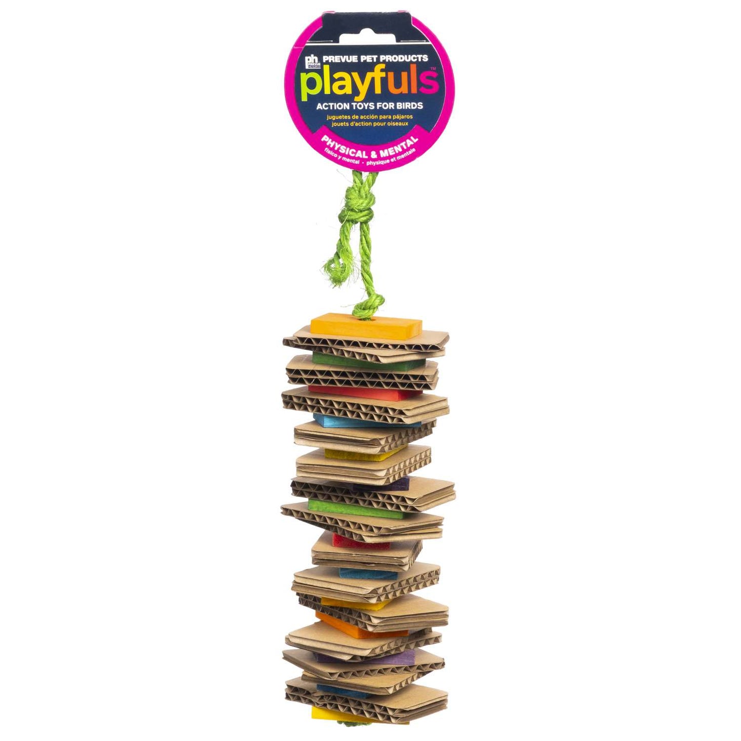 prevue-pet-playfuls-shredding-stack-bird-toy