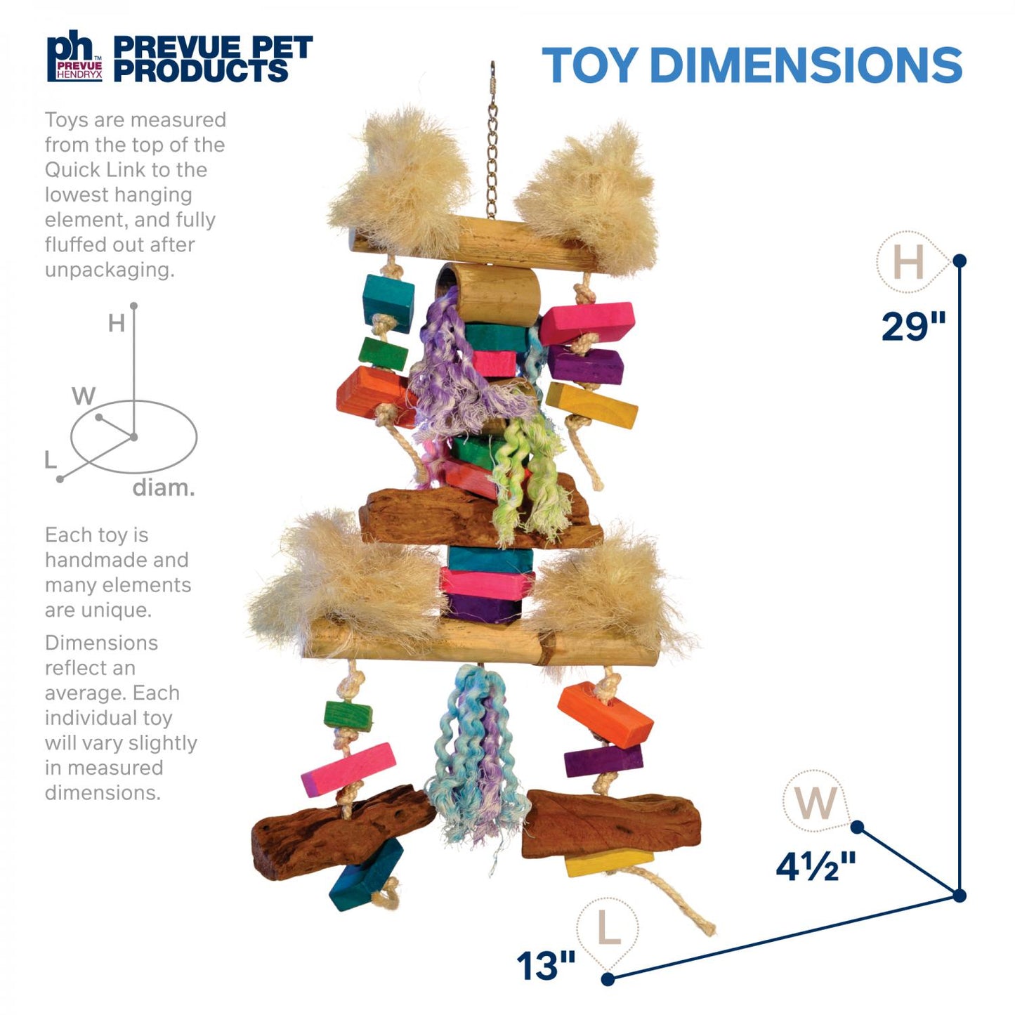 prevue-pet-playfuls-bodacious-bites-fluff-n-stuff-bird-toy-size