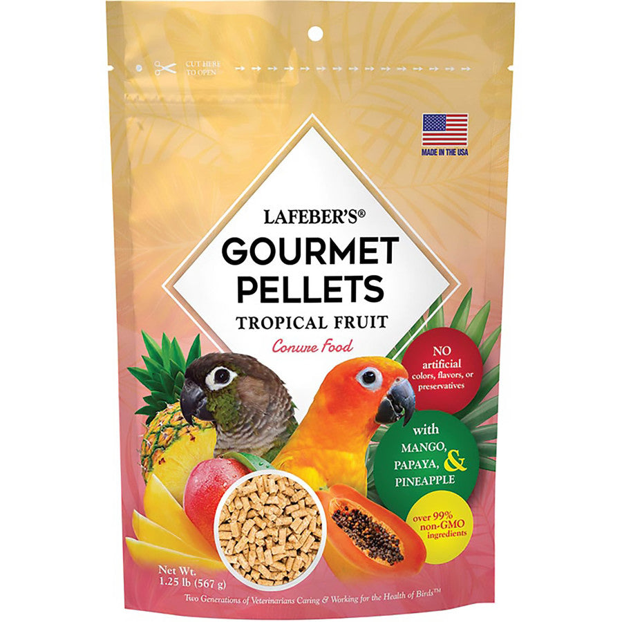 lafeber-tropical-fruit-gourmet-pellets-conure-bird-food-1.25-lb