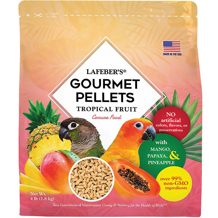 lafeber-tropical-fruit-gourmet-pellets-conure-bird-food-4-lb