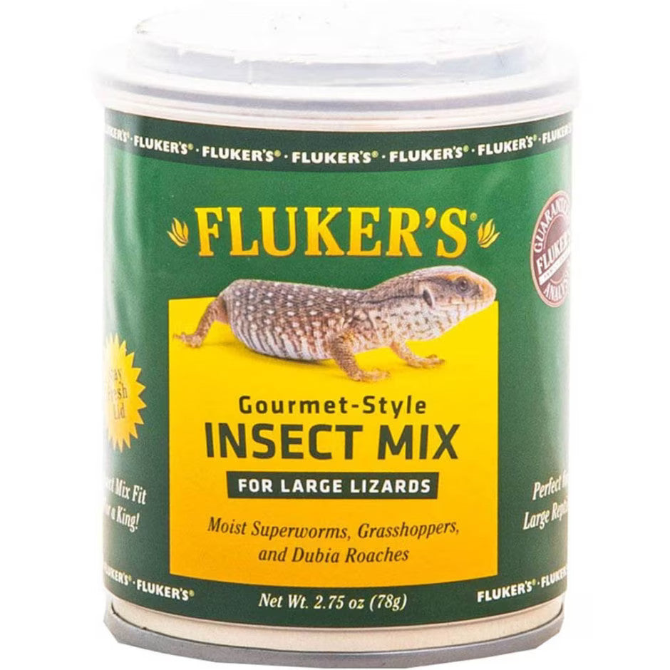 Ounce Insect Fluker Gourmet Canned Mixed Insects for Larger Reptiles 2.75 oz ...