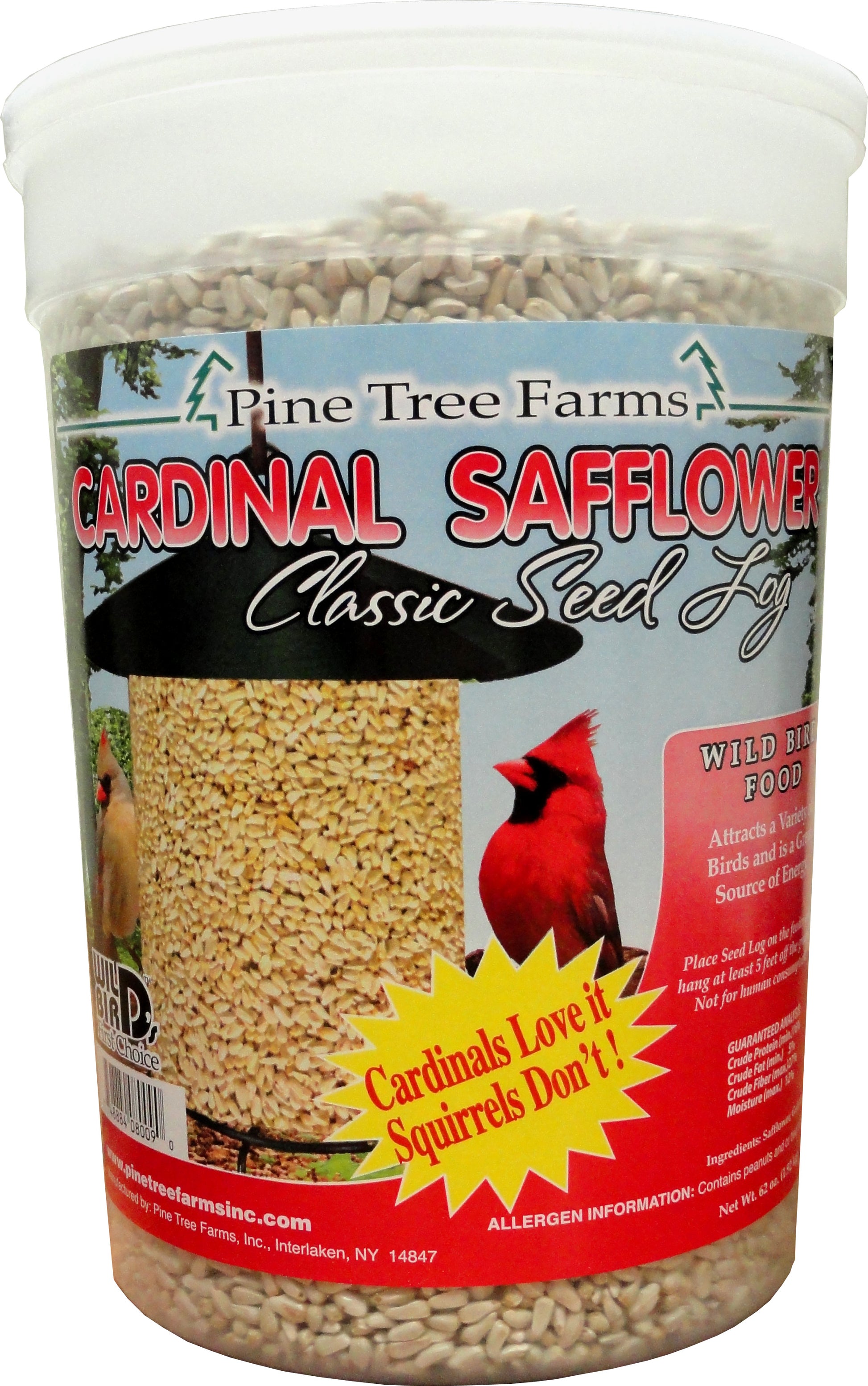 pine-tree-farms-cardinal-safflower-classic-seed-log-62-oz