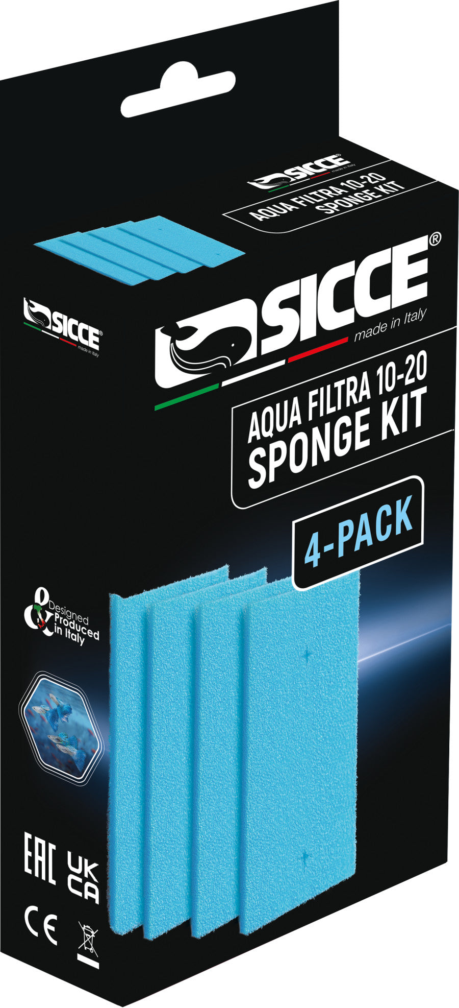 sicce-aqua-filtra-sponge-kit-4-pack