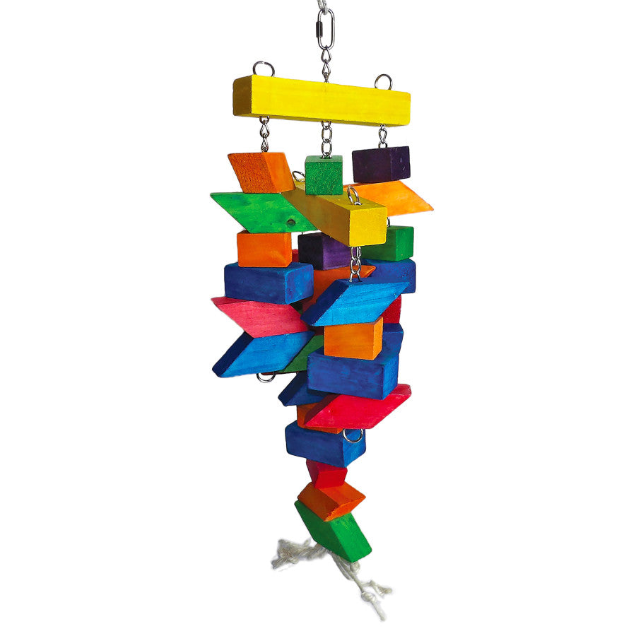 a-e-cages-happy-beaks-parallelogram-wooden-bird-toy