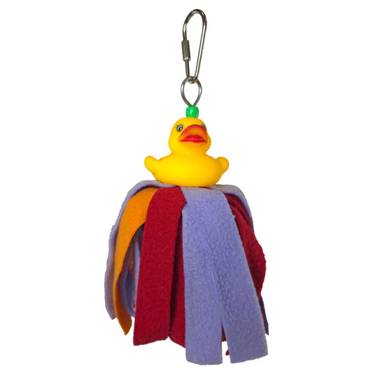 a-e-cages-happy-beaks-fuzzy-duck-comforty-bird-toy