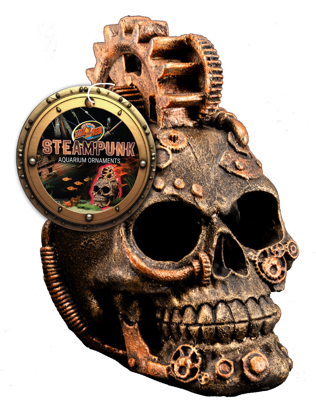 zoo-med-steampunk-skull-ornament