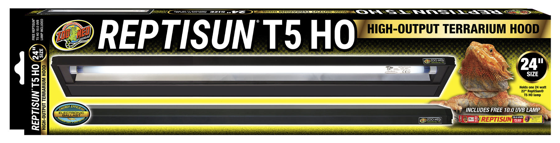 Zoo Med Reptisun T5 HO Fixture with 10.0 Bulb – KensFish.com