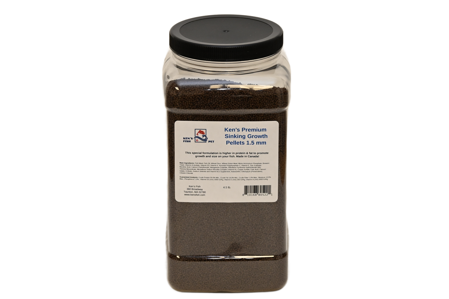 kens-premium-sinking-growth-pellets-1-5-mm-4.5-lb-jar