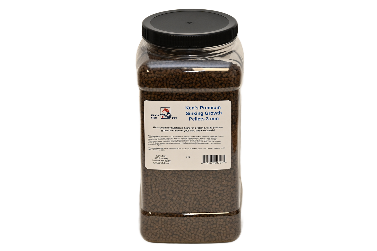 kens-premium-sinking-growth-pellets-3-mm-5-lb-jar