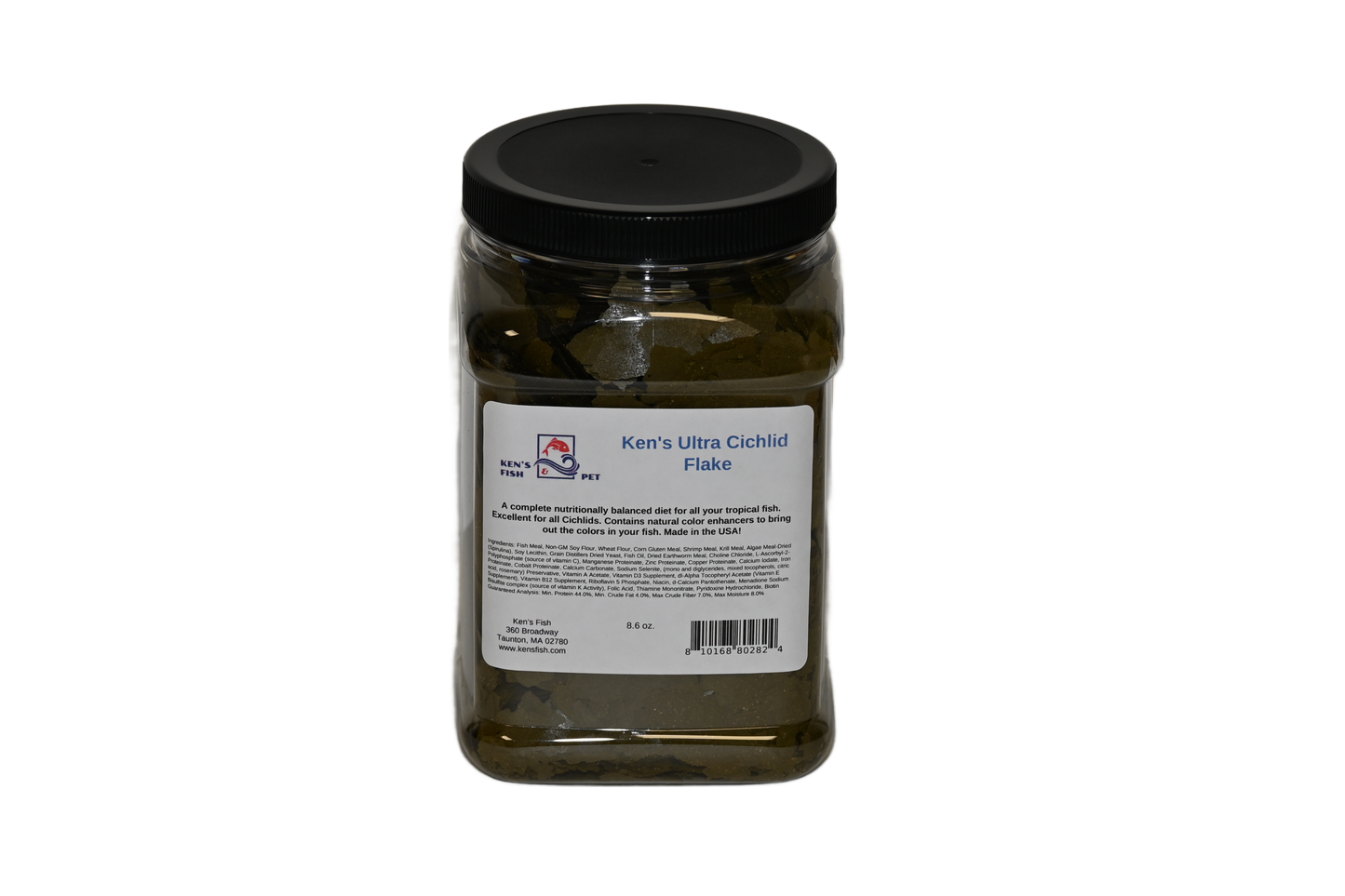 kens-fish-ultra-cichlid-flake-8.6-oz-jar