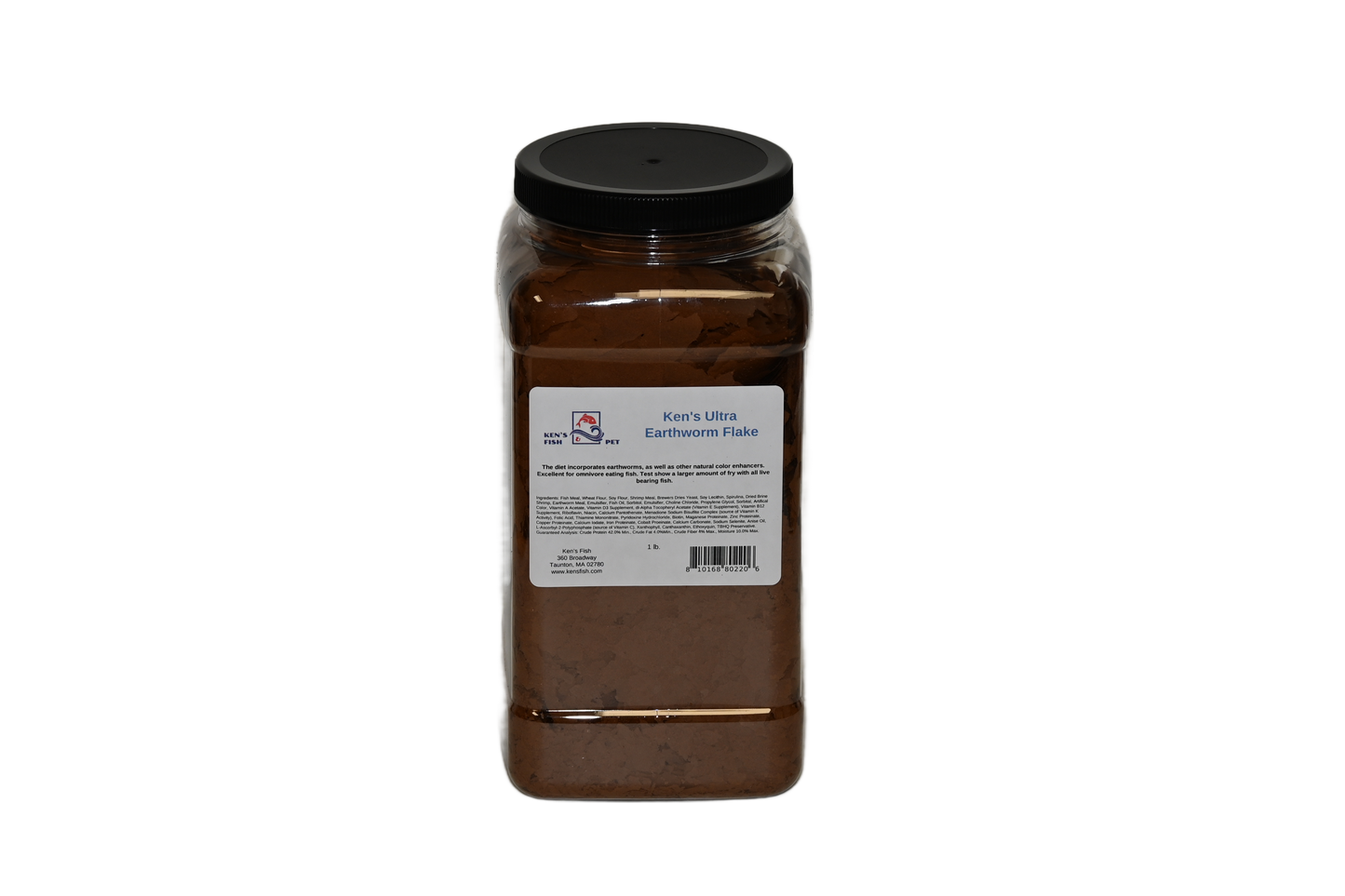 kens-ultra earthworm-flake-1-lb-jar