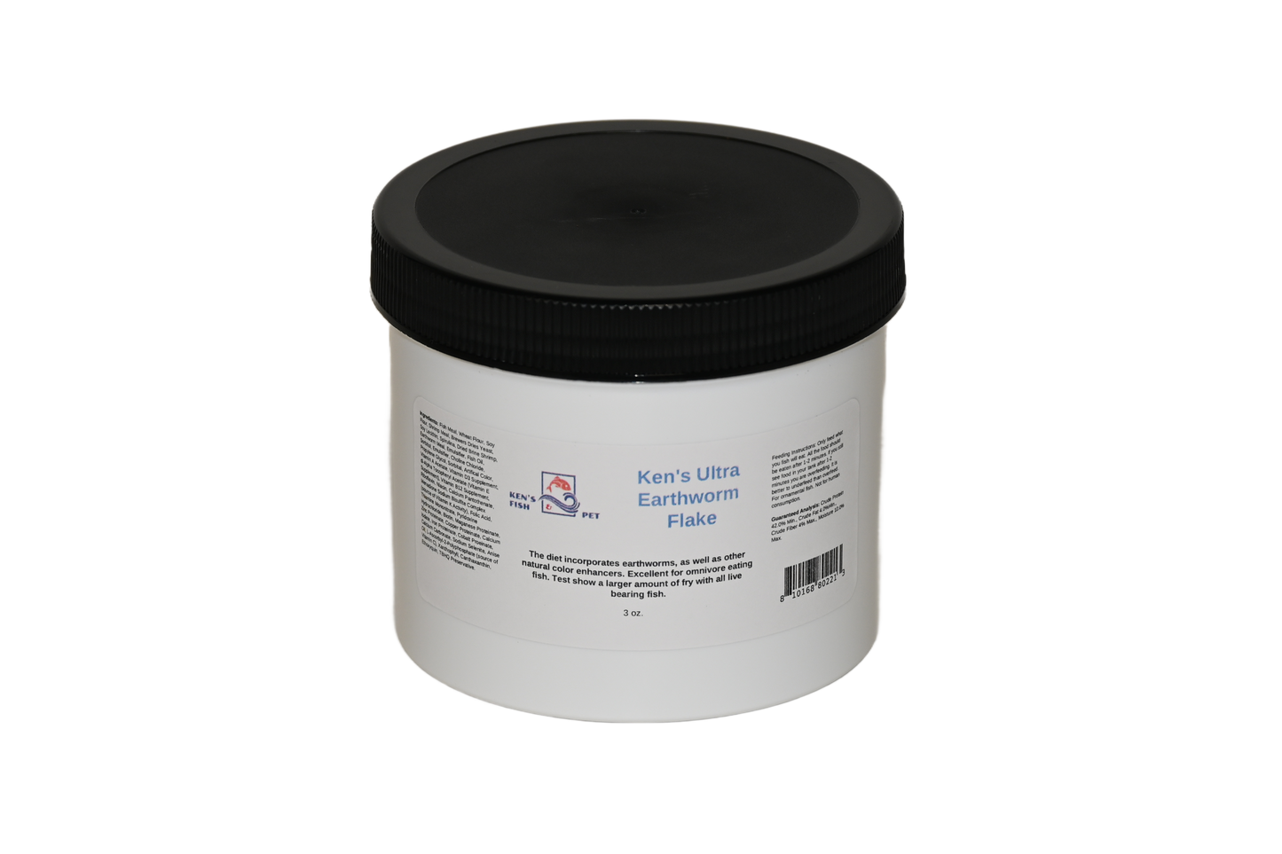 kens-ultra earthworm-flake-3-oz-jar