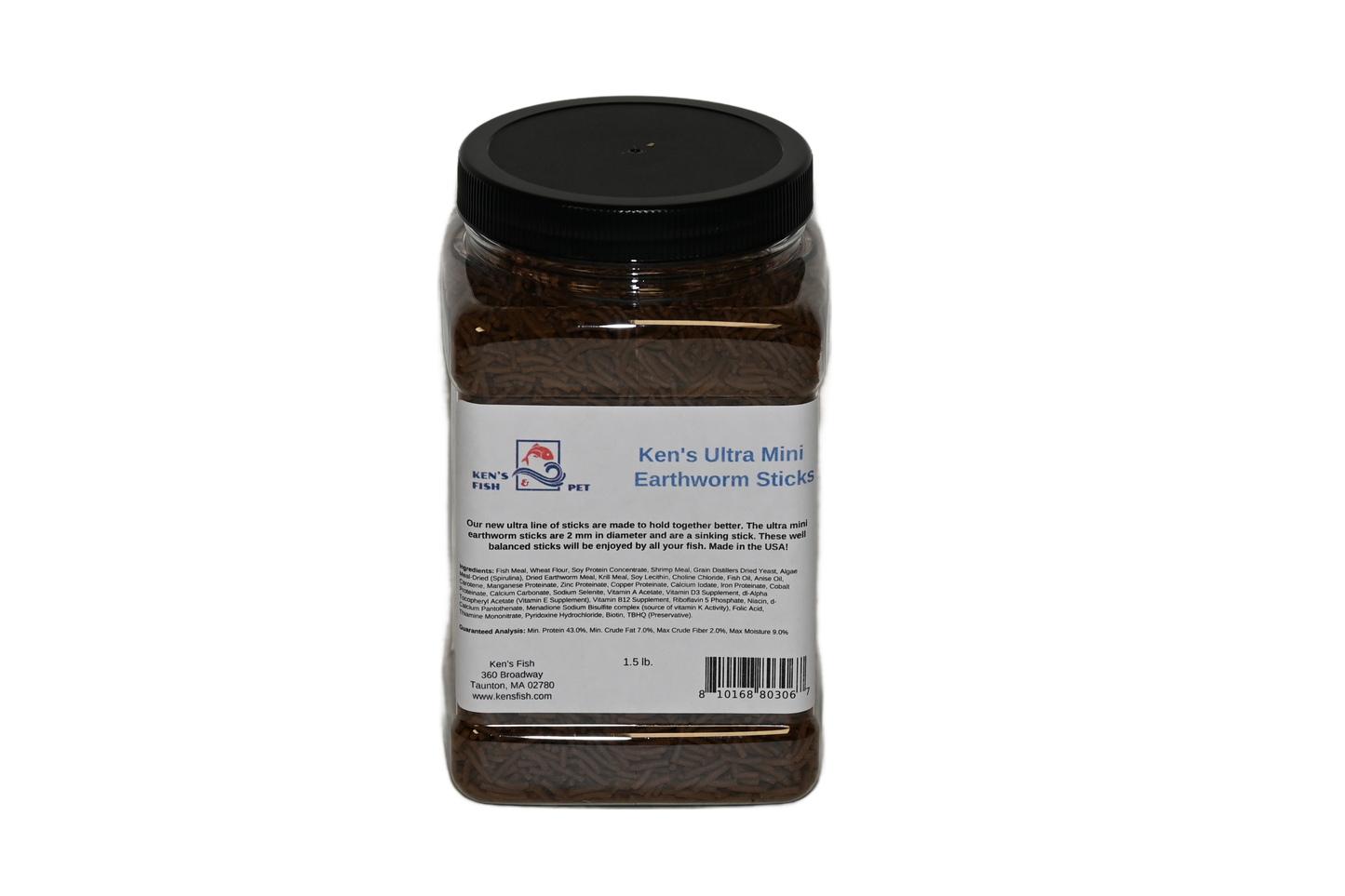 kens-ultra-earthworm-mini-sticks-1-5-lb-jar