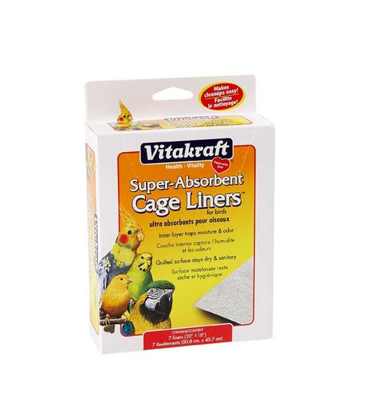 Vitakraft Super-Absorbent Cage Liners for Birds