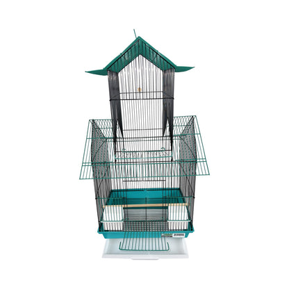 a-e-cages-2-tone-house-top-bird-cage-green-black-back