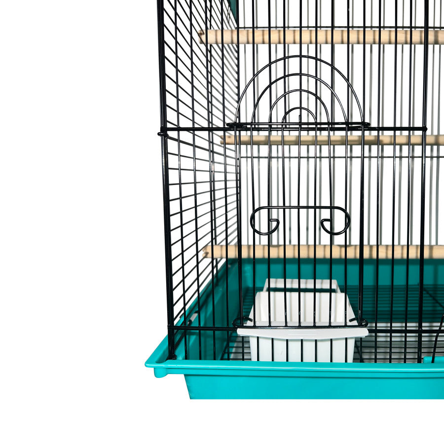 a-e-cages-2-tone-flat-top-bird-cage-green-black-back