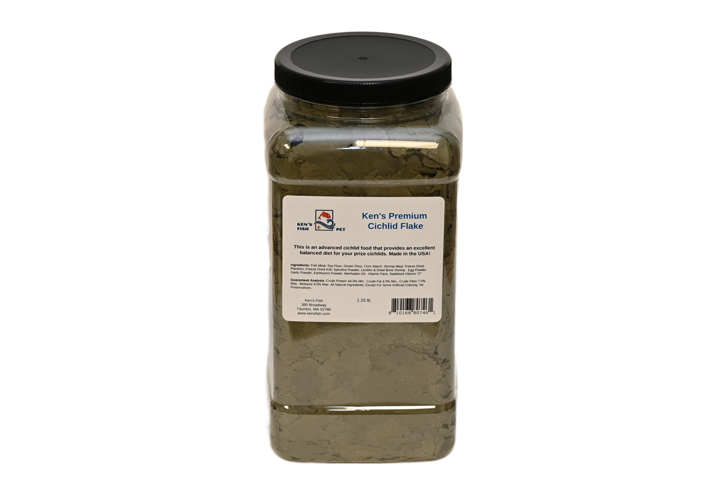 kens-premium-cichlid-flake-1-25-lb-jar