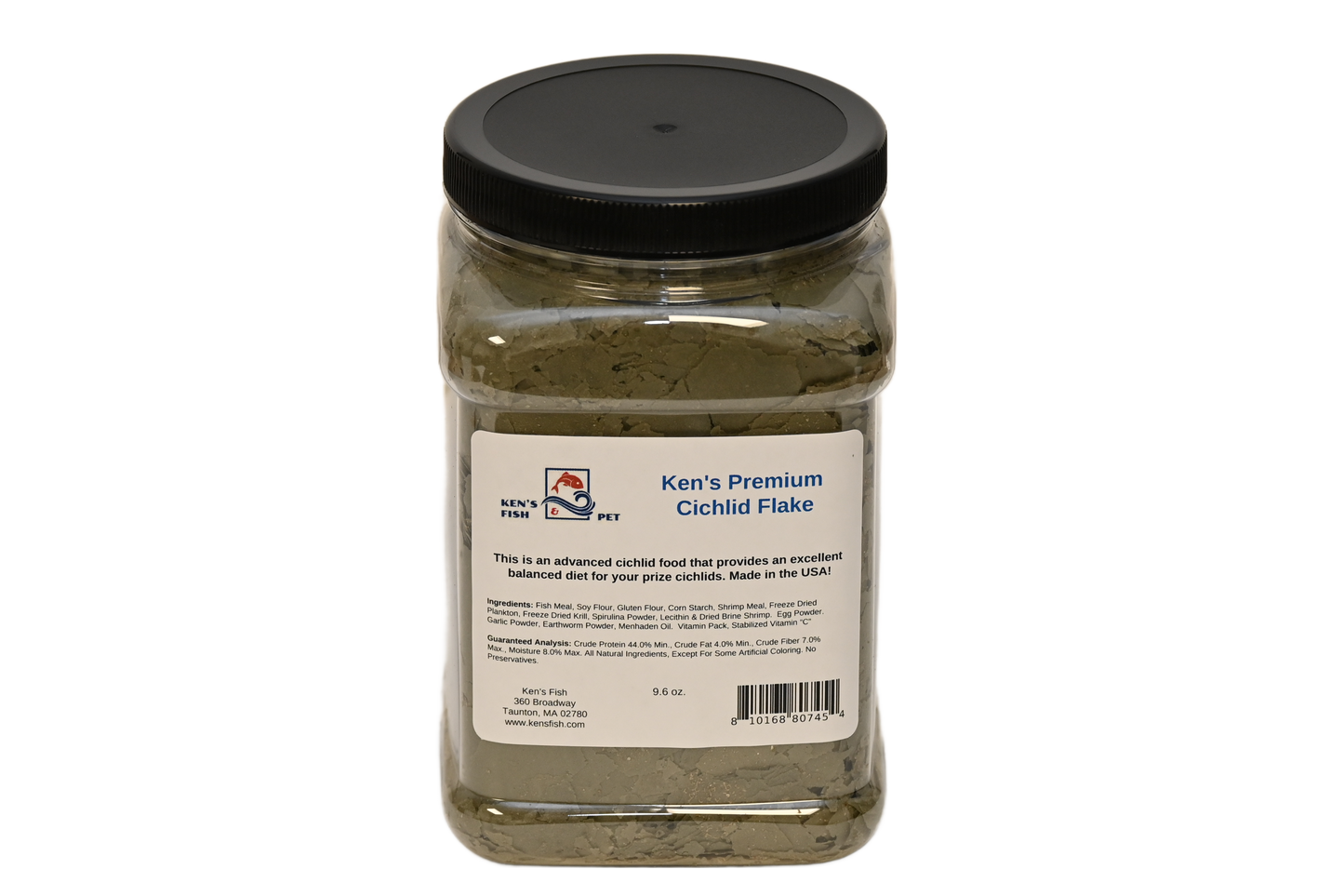 kens-premium-cichlid-flake-9-6-oz-jar
