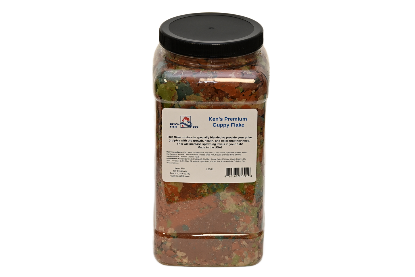 kens-premium-guppy-flake-1-25-lb-jar