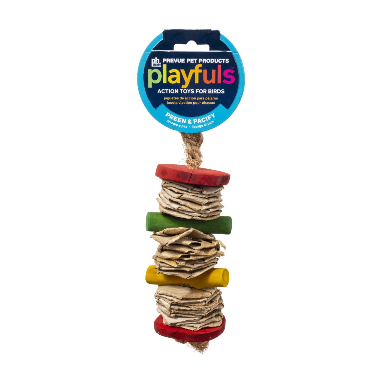 prevue-pet-playfuls-banana-stack-bird-toy