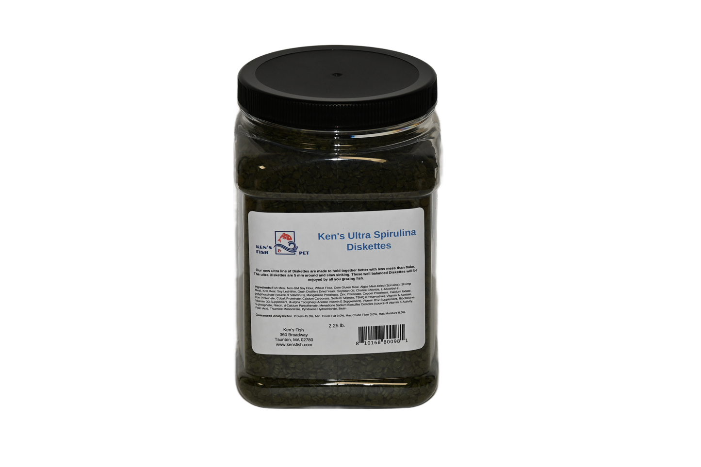 kens-ultra-spirulina-mini-wafers-2.25-lb-jar