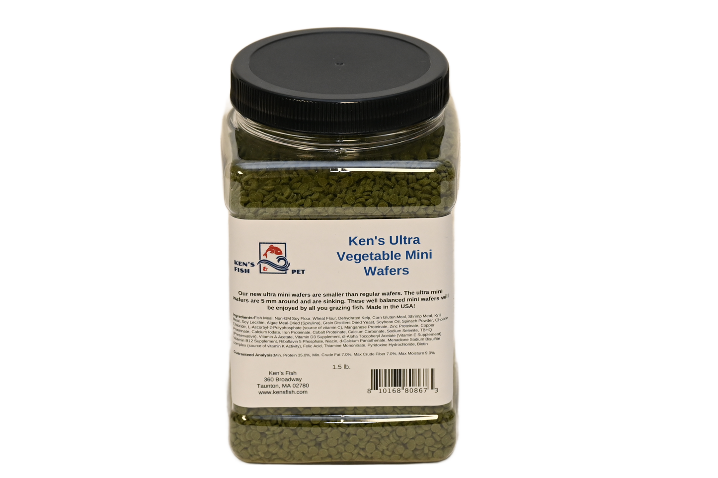 kens-ultra-vegetable-mini-wafers-1.5-lb-jar