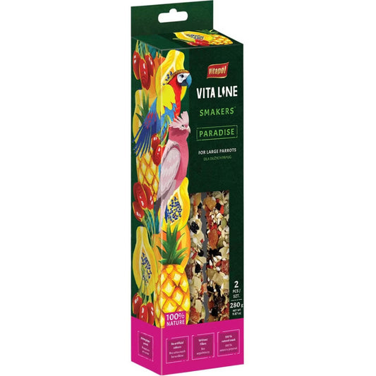 A&E Cages Vitapol Smakers Vitaline Paradise Bird Treat Large (2 pack)