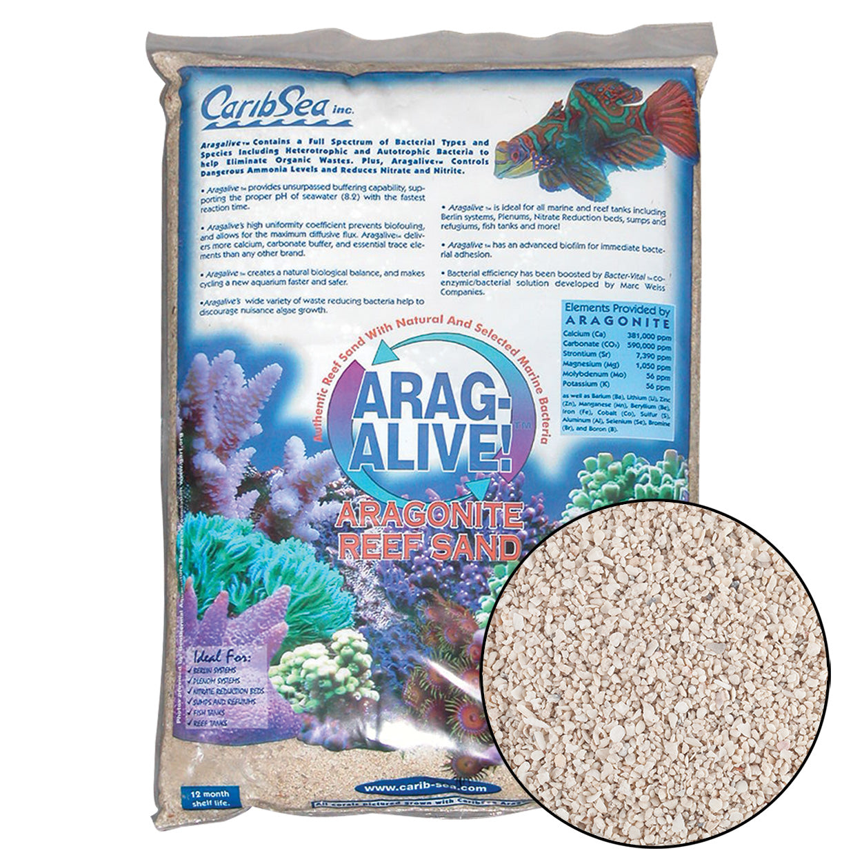 Carib Sea Arag-Alive Special Grade Reef Sand